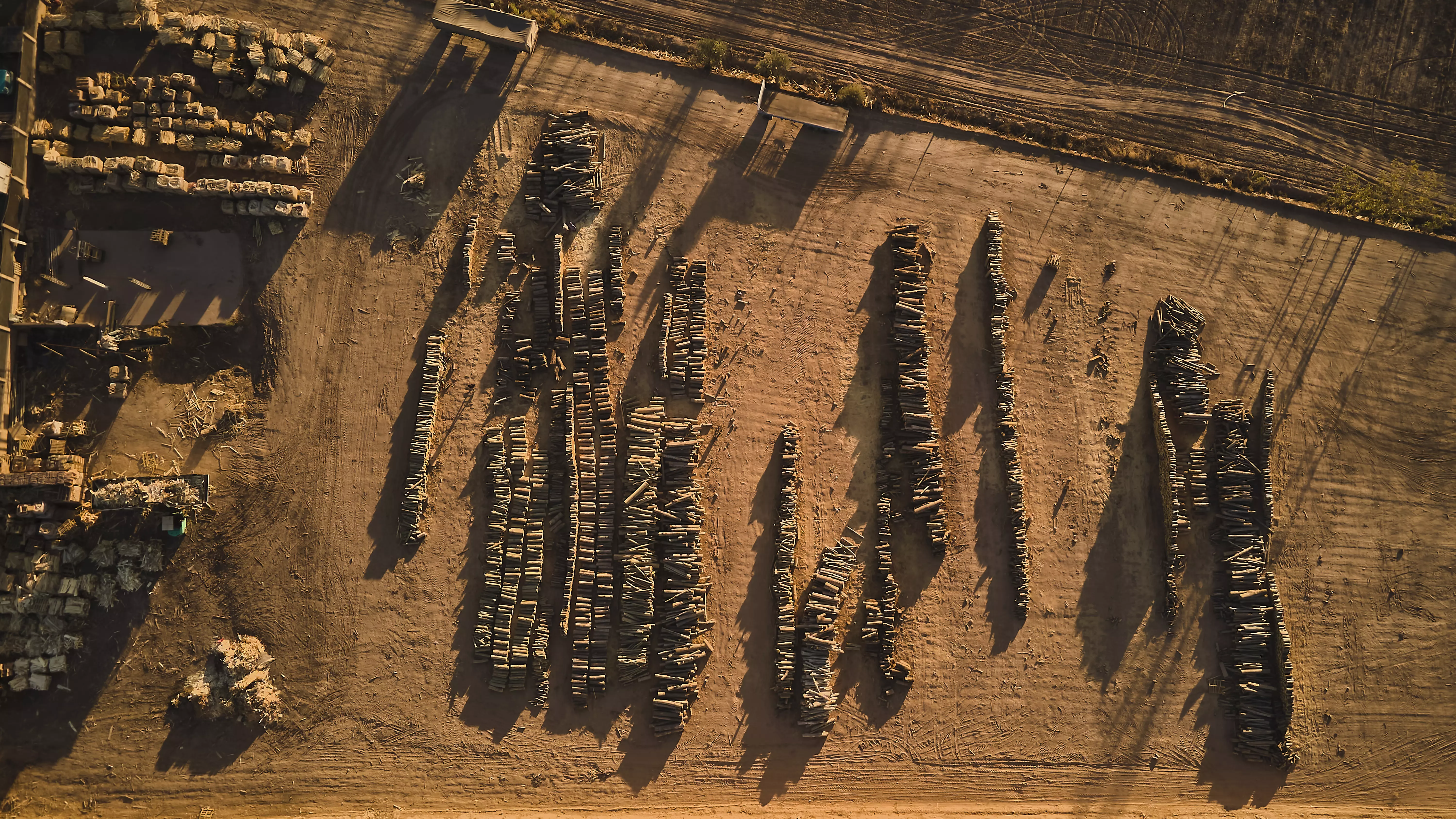 Madera vista desde el aire